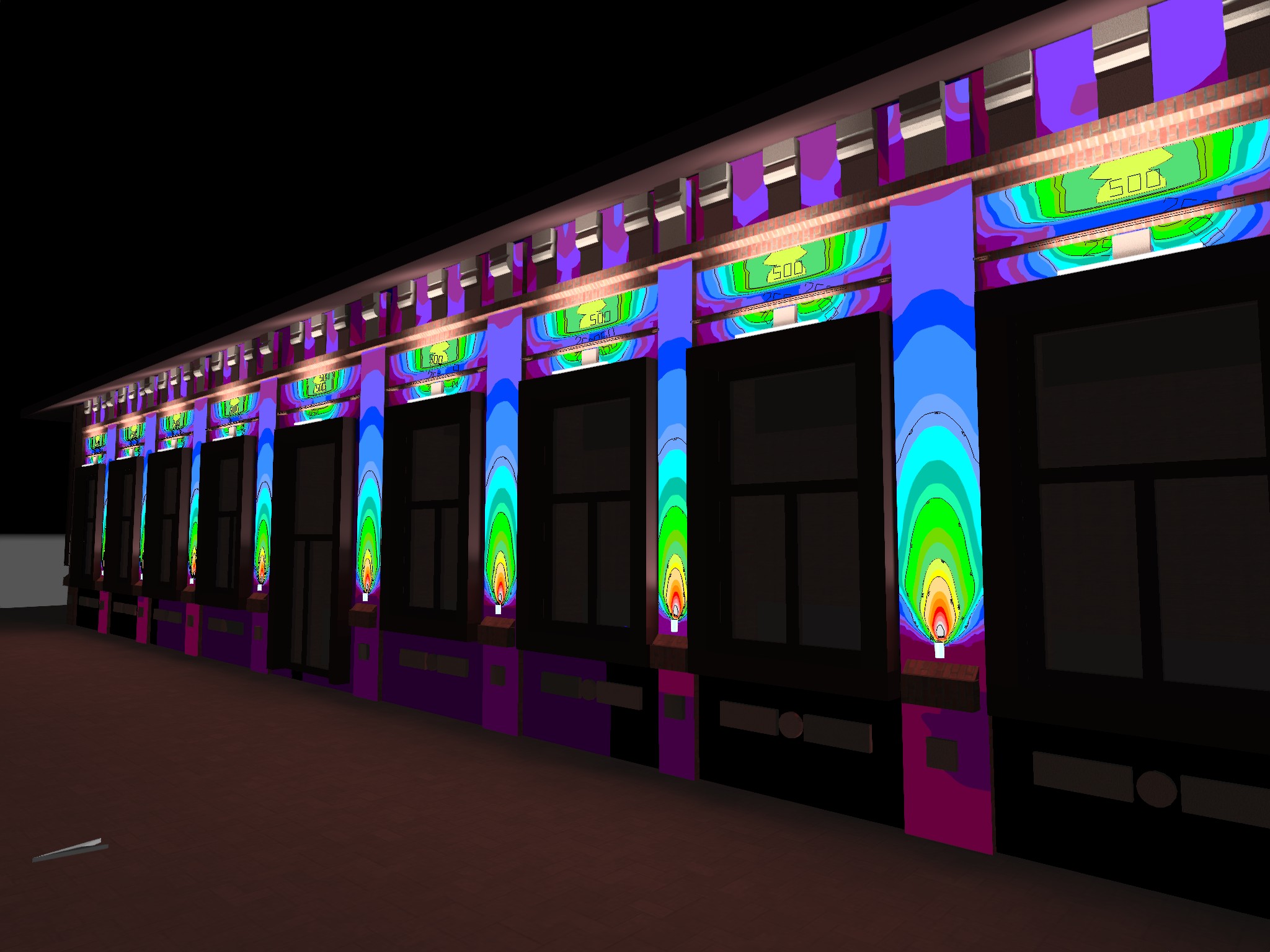 3D-модель с светотехническим расчетом